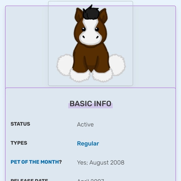 WEBKINZ Ganz Clydesdale Horse HM139 Hang/But tag no code stuffed animal plush - Picture 16 of 16